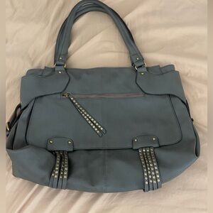 Stylish Green Studded Women's Bag